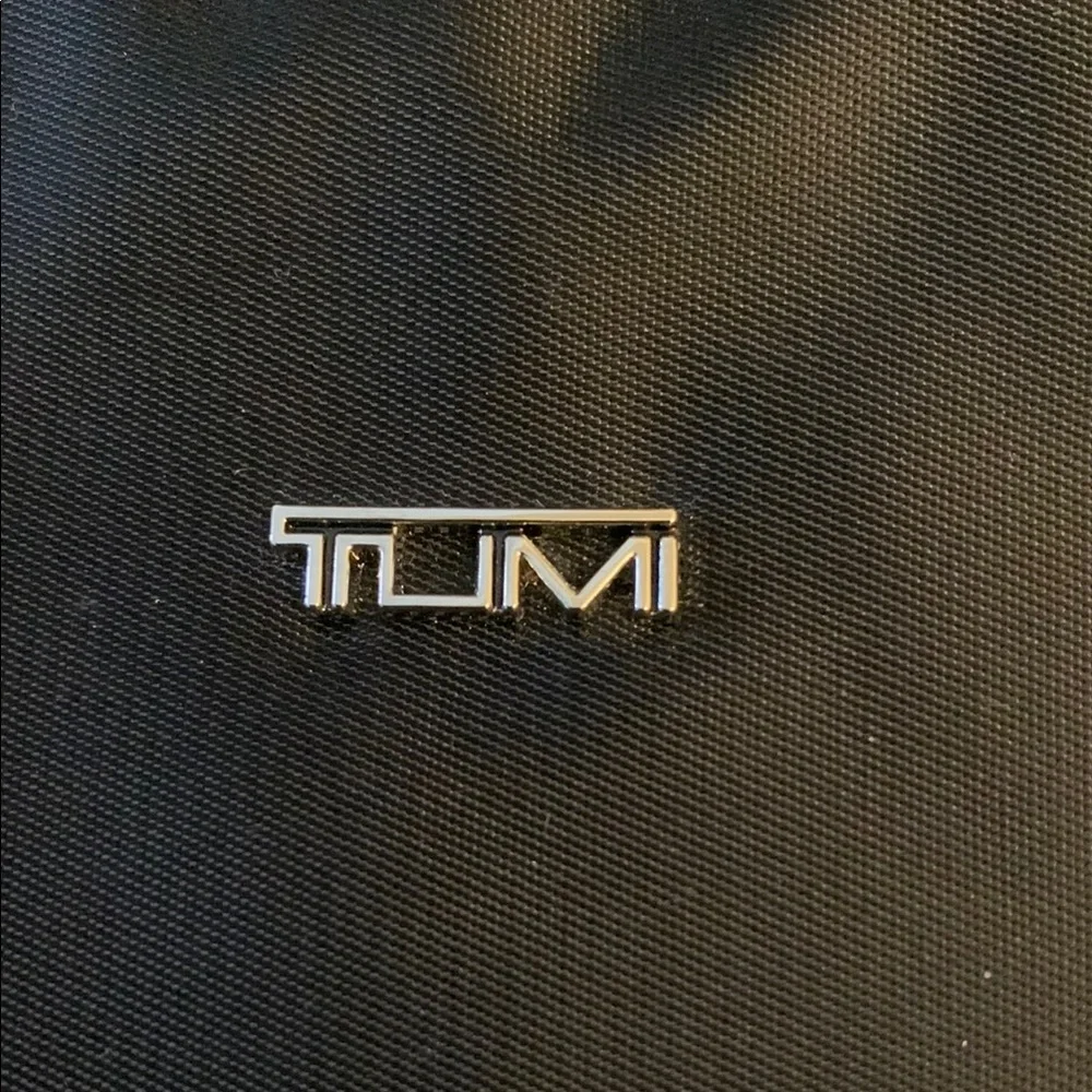 TUMI for Delta Black and Purple Travel Pouch